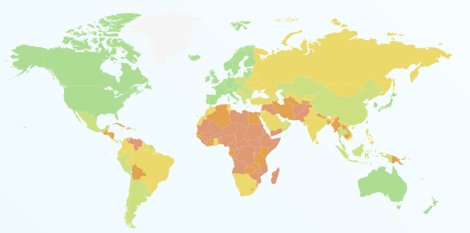 Iraq’s rank in the Legatum Prosperity Index 2020 AlBayan Center